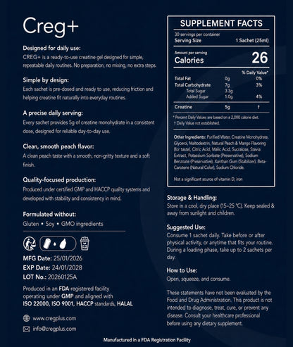 CREG+ Daily Creatine Gel